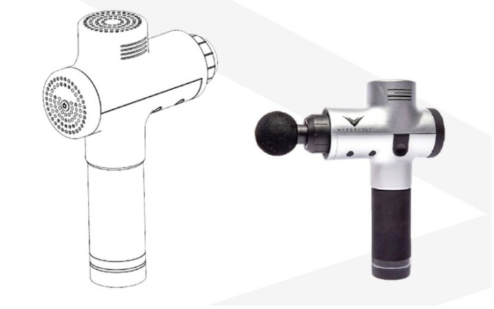 詹姆斯場外療傷神助攻，筋膜槍外觀專利化泡影